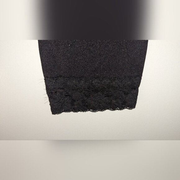 Black Capri Style Tights - Womens Medium - Picture 3 of 4